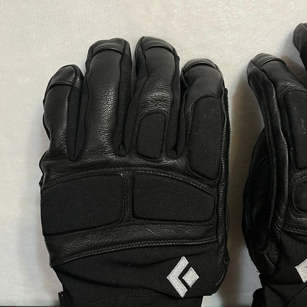 BLACK DIAMOND Gloves Women's SMALL Black Goat Skin Leather GORE-TEX Motorcycle